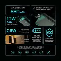 Tilta 980mAh NP-FW50 Battery with USB-C Input - Green 1