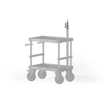 Tilta Heavy Duty Baby Pin Stand for Boulder Camera Cart - Silver 0