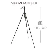 3 Legged Thing Punks 2.0 Travis Video Darkness Tripod System (Matte Black) 2