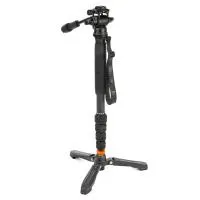 3 Legged Thing Taylor 2.0 Magnesium Monopod Super Kit with Video Head and Do 0
