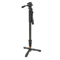 3 Legged Thing Lance Carbon Fiber Monopod Super Kit with Video Head and DocZ 0