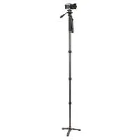 3 Legged Thing Lance Carbon Fiber Monopod Super Kit with Video Head and DocZ 1