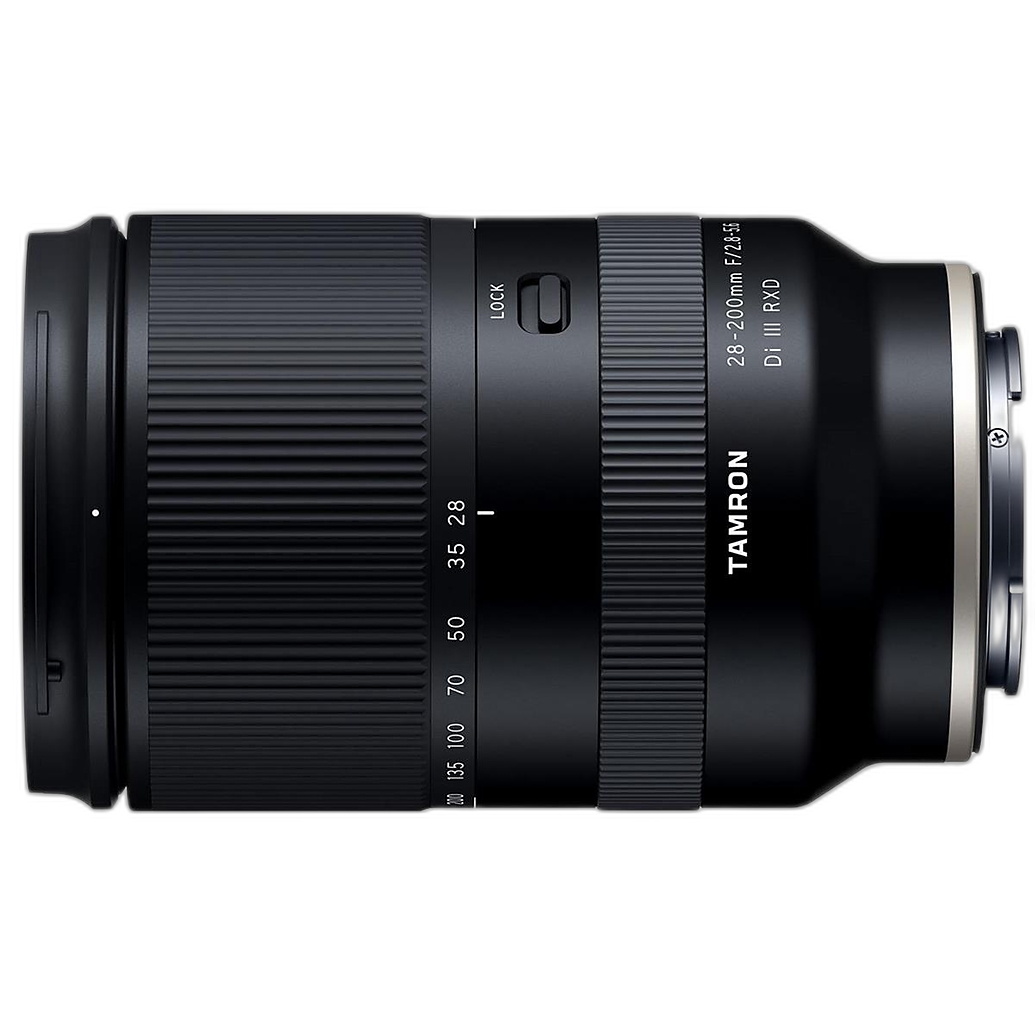 Tamron 28-200mm side view