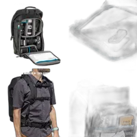 Tenba Axis V2 24L Backpack Black (2 DLSR CameraS, 6-8 Lens, 17in Laptop) 9