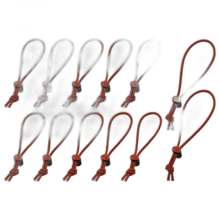 Think Tank Red Whips V2.0 12pk HD Elastic Cable Straps (10 Short + 2 Long)