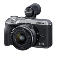 Used Canon M6 Mark II with 15-45mm Lens  and  Viewfinder - Excellent 0
