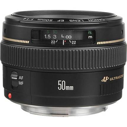 Used Canon EF 50mm f/1.4 USM Standard Lens - Excellent
