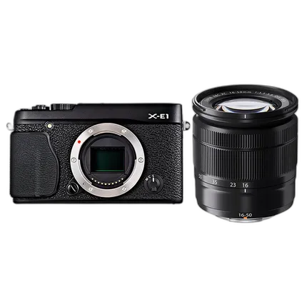 Used Fujifilm X-E1 Black with 16-50MM F/3.5-5.6 OIS - Excellent