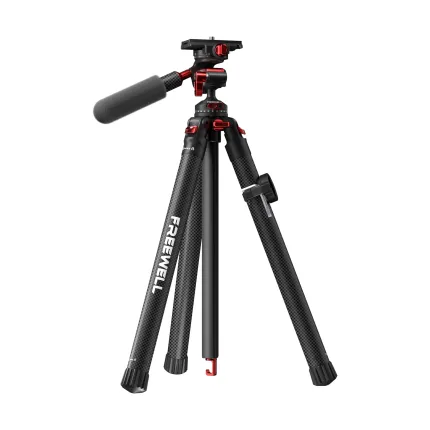 Used Excellent Freewell FW-T1 Carbon Fiber Real Travel Tripod with Ball Head
