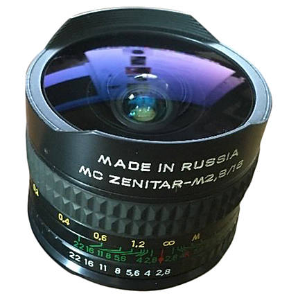 Used Zenitar 16mm f/2.8 MC for Canon FD - Excellent