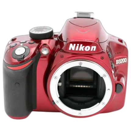 Used Nikon D3200 Body Only (Red) - Excellent