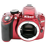 Used Nikon D3200 Body Only (Red) - Excellent