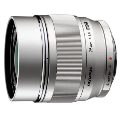 Used Olympus M.Zuiko Digital ED 75mm f/1.8 (Silver) - Excellent