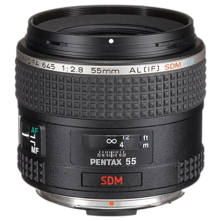 Used Pentax 55MM F/2.8 SDM AW AF Lens For 645 - Excellent