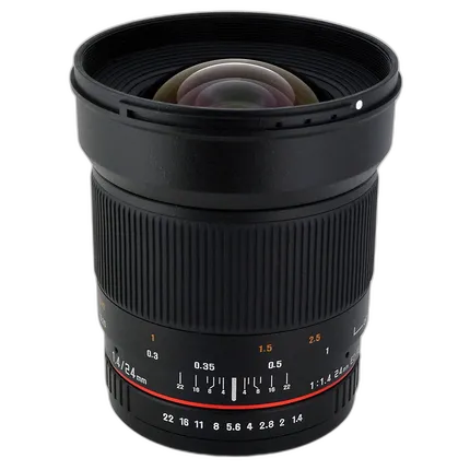 Used Rokinon 24MM F/1.4 ED AS IF USM Canon Ef Lens - Excellent