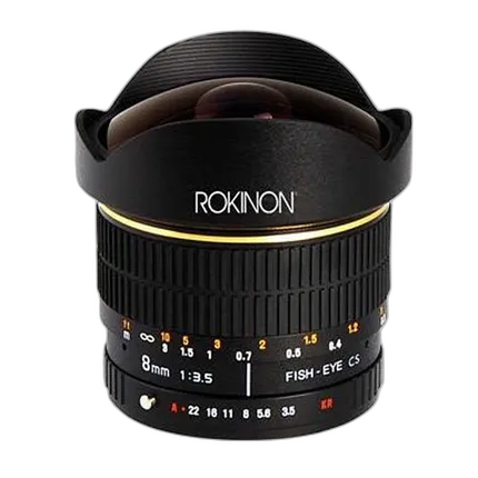 Used Rokinon 8mm F3.5 IF CS Fisheye Lens for Canon EF - Excellent