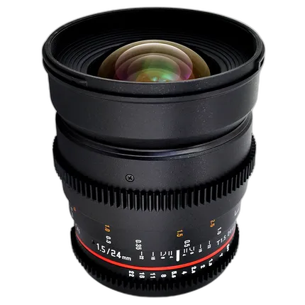Used Rokinon 24mm T1.5 Cine ED AS IF UMC Lens for Canon EF - Excellent