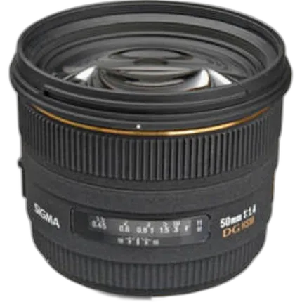 Used Sigma EX DG HSM 50mm f/1.4 Standard Lens for Sigma Mount - Black- Excel