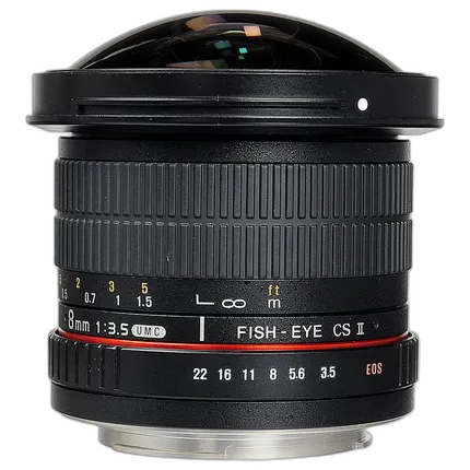 Used Samyang 8mm f/3.5 Fisheye for Canon EF - Excellent
