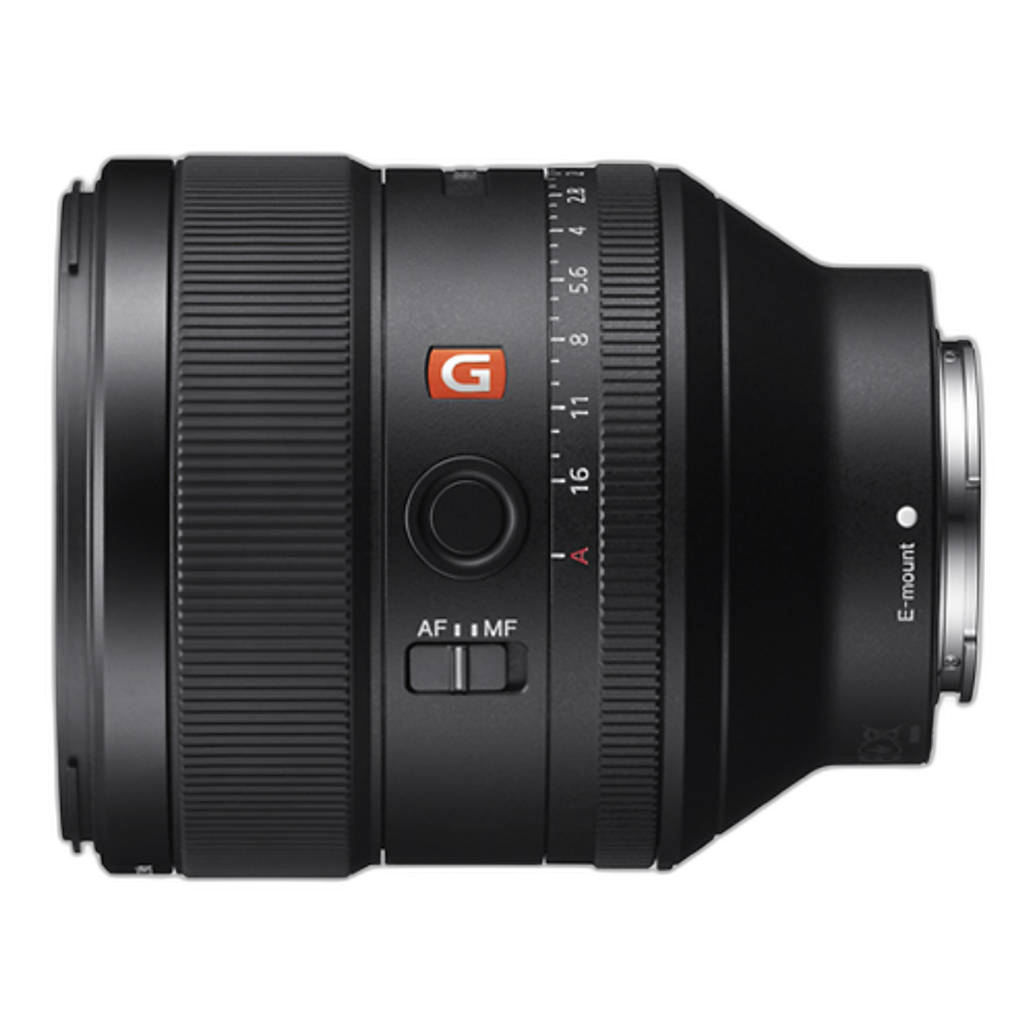 Used Sony FE 85mm f/1.4 GM side view