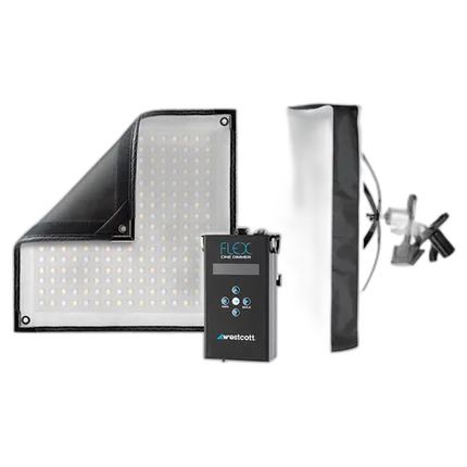 Used Westcott Flex Cine Bi-Color LED X-Bracket Kit 1 x 1 ft - Excellent Cond