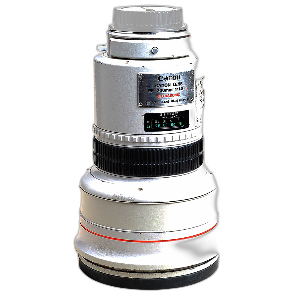Used Canon EF 200mm f/1.8 L USM lens