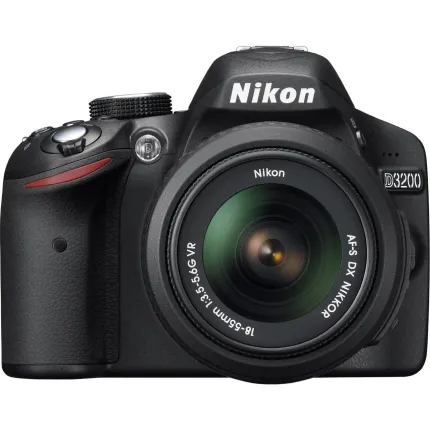 Used Nikon D3200 DSLR with 18-55mm VR Lens (Black) - Fair