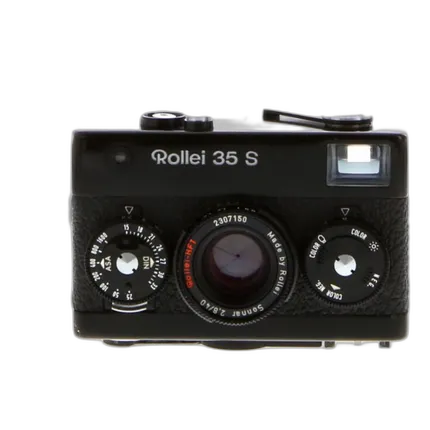 Used Rollei 35S Black 35mm Film Point and Shoot Camera - Fair *Light Meter D