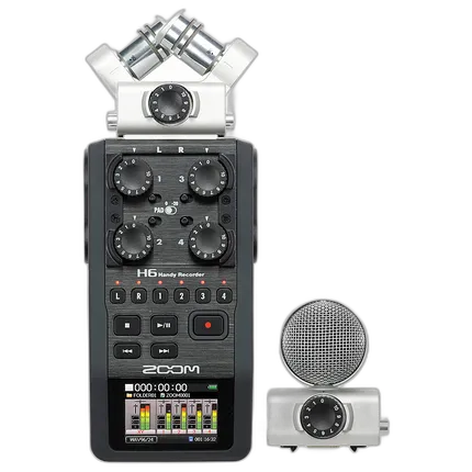 Used Zoom H6 Handy Recorder with Interchangeable Microphone System - Fair