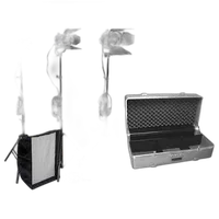 Used Arri 3 Light Tungsten Fresnel Kit 150/300/650 with stands/case - Good 0
