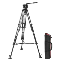 Used Manfrotto 546B Video Tripod with 501 Fluid Head - Good 0