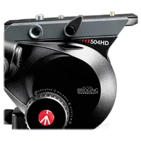 Used Manfrotto 546GB w/ 504HD Fluid Head - Good 3