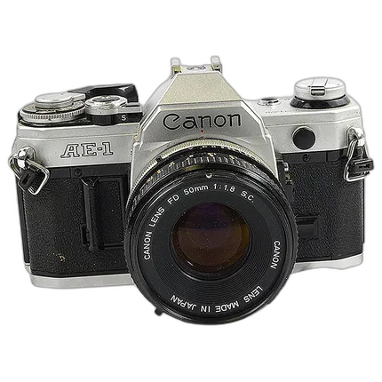 Used Canon AE-1 Film Camera With 50mm F/1.8 - Good