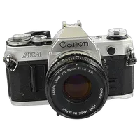 Used Canon AE-1 Film Camera With 50mm F/1.8 - Good 0