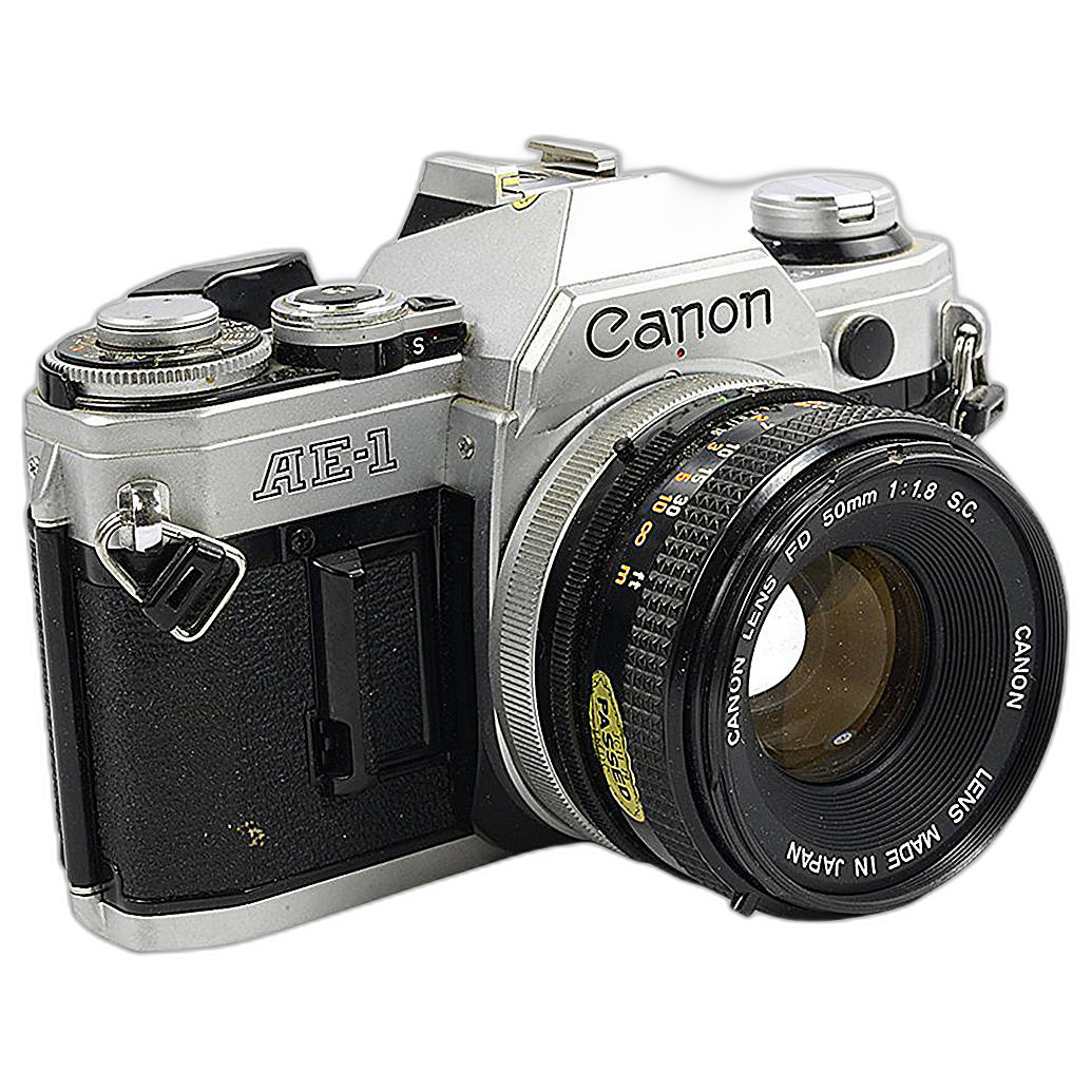 Canon AE-1 side view