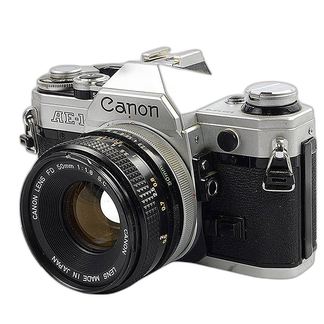 Used Canon AE-1 rear view