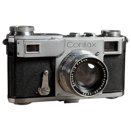 Used Contax iiA w/ 50mm (5cm) f2 Zeiss Jena Sonnar T - Good
