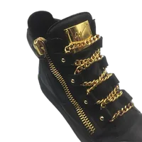 Giuseppe Zanotti Royce Gold Multi-Chain Sneakers Size 40 1/2 7