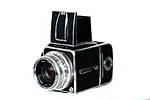 Used Hasselblad 500CM w/ 80mm CF T*, WLF.  and  A12 Film Back - Good 0