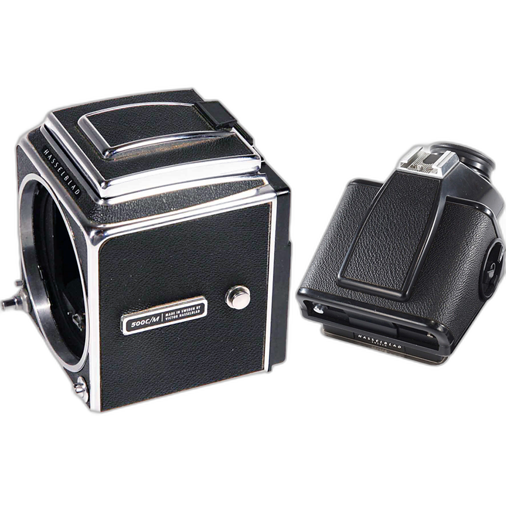 Used Hasselblad 500CM with metered prism for film exposure metering