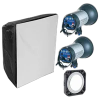 Used Hensel Hensel Integra 1000 Plus FREEMASK 2-Light Kit - Good 0