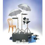 Used Lowel 4-Light Kit: 3 Tota, 1 Omni, 3 Stands, and Case - Good