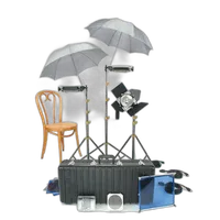 Used Lowel 4-Light Kit: 3 Tota, 1 Omni, 3 Stands, and Case - Good 0