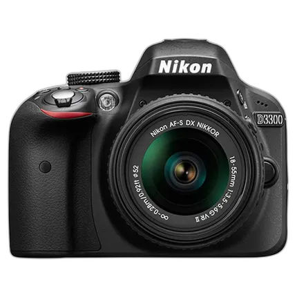 Used Nikon D3300 w/ 18-55mm VR (Black) - Good