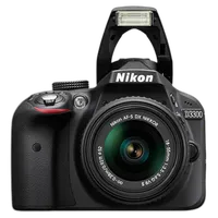 Used Nikon D3300 w/ 18-55mm VR (Black) - Good 3