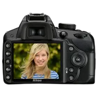 Used Nikon D3200 w/ 18-55mm VR (Black) - Good 5