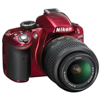 Used Nikon D3200 w/ 18-55mm VR (Red) - Good 2
