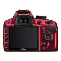 Used Nikon D3200 Body Only (Red) - Good 3