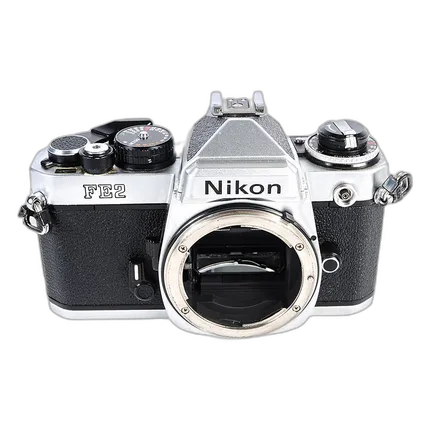 Used Nikon FE2 35mm Film SLR Body Only (Silver) - Good