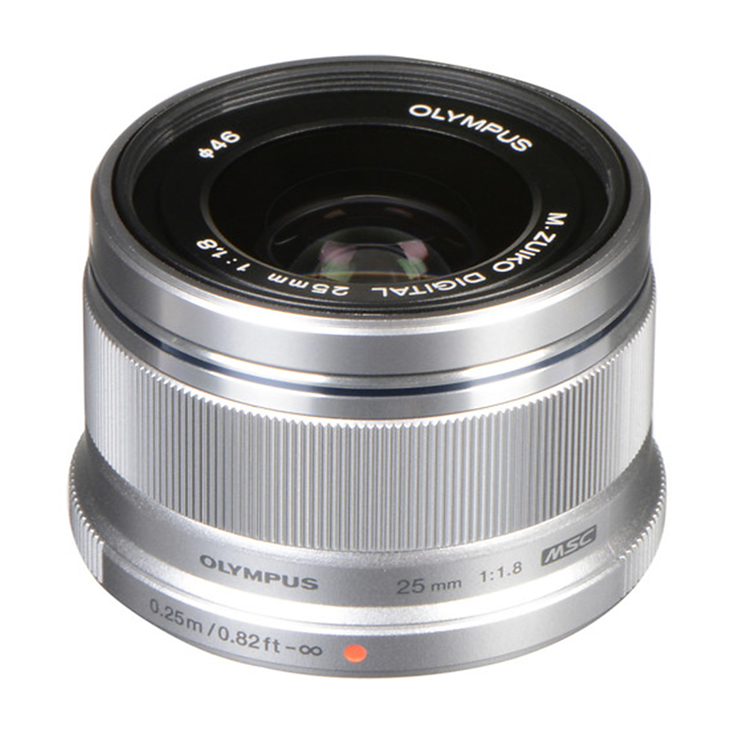 Used Olympus M.Zuiko 25mm f/1.8 Silver Lens - Good